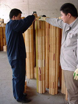 two men inspect an Eagle Refractories job
